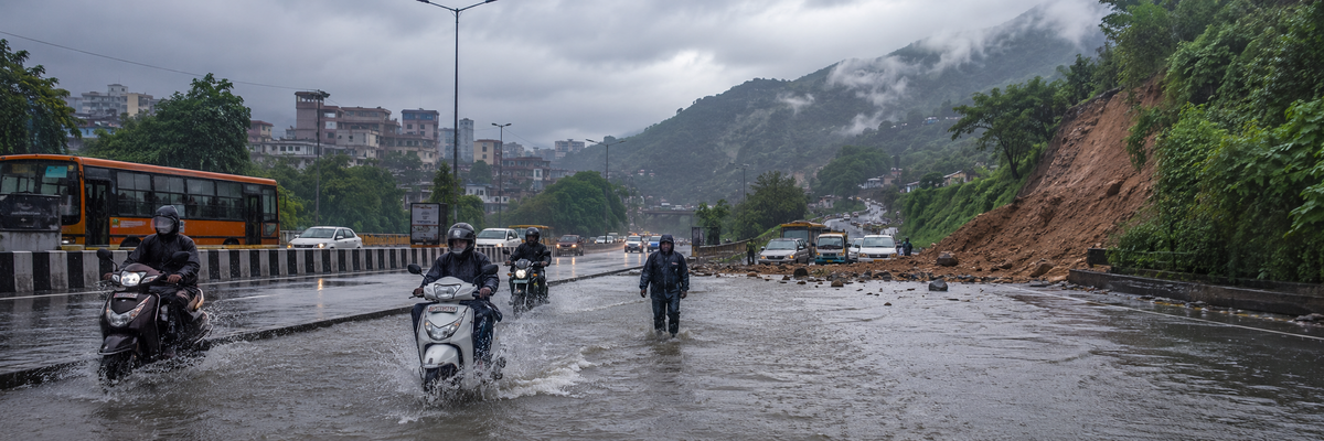 Weather Today 2 September 2026 Delhi UP heavy rain alert Uttarakhand very heavy rain and landslide risk